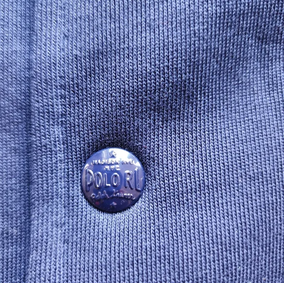 Size M - 🆕️ POLO by Ralph Lauren Fleece Graphic Cruise Navy Jacket - Picture 7 of 10